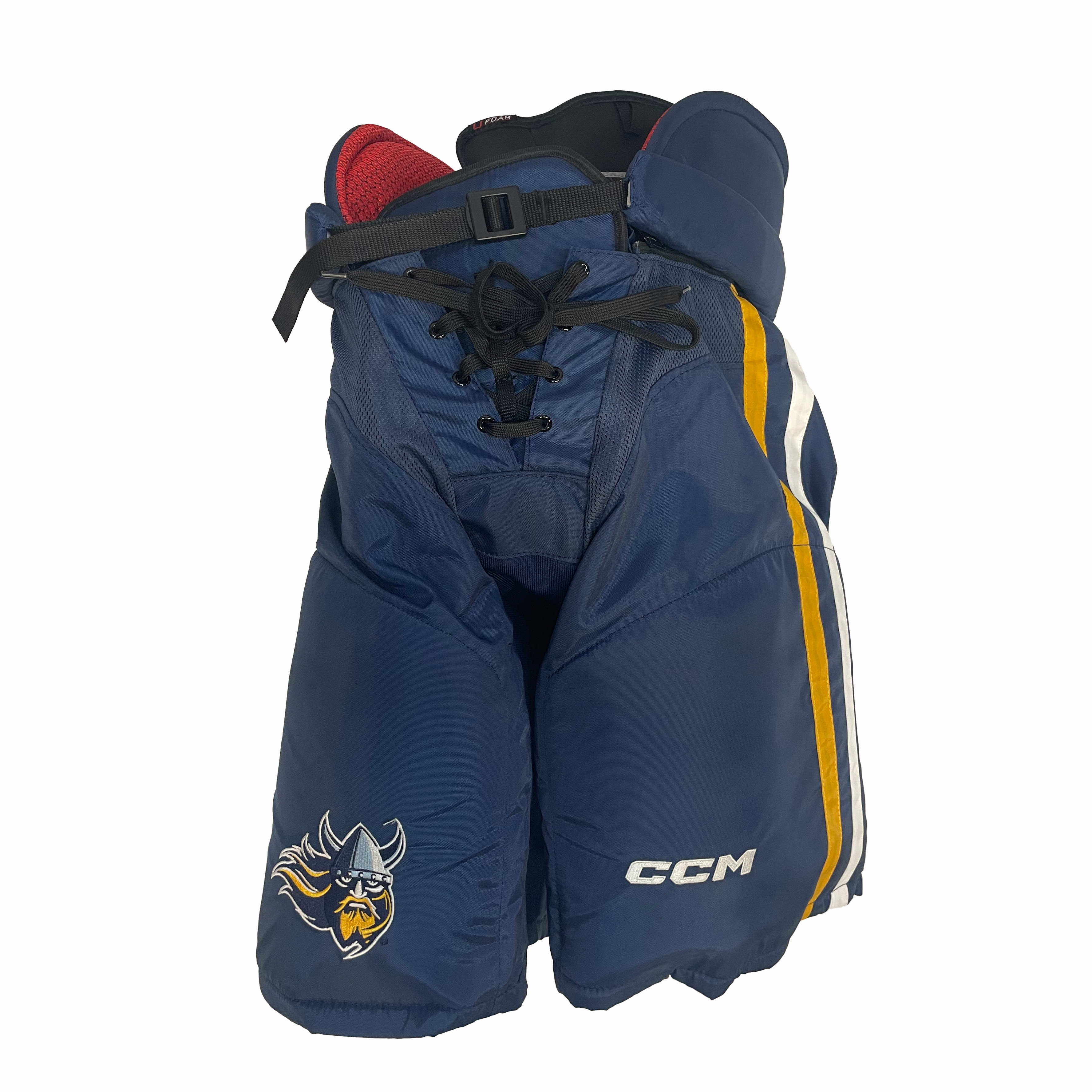 CCM HP45 - Pantalon de hockey Pro Stock (bleu marine/jaune/blanc)